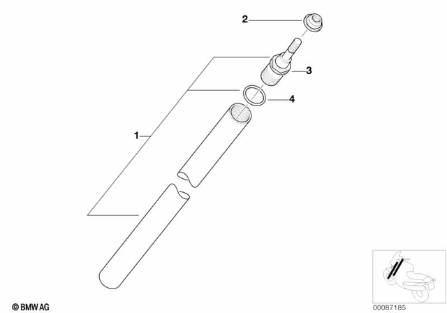 31422333363 - Front Axle, Front Suspension: Stanchion -  for BMW-Motorrad Image