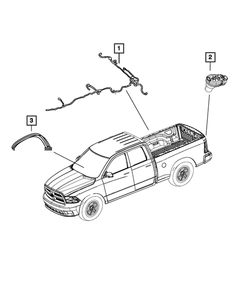 Wiring-Body and Accessories for 2012 Ram 1500 #1