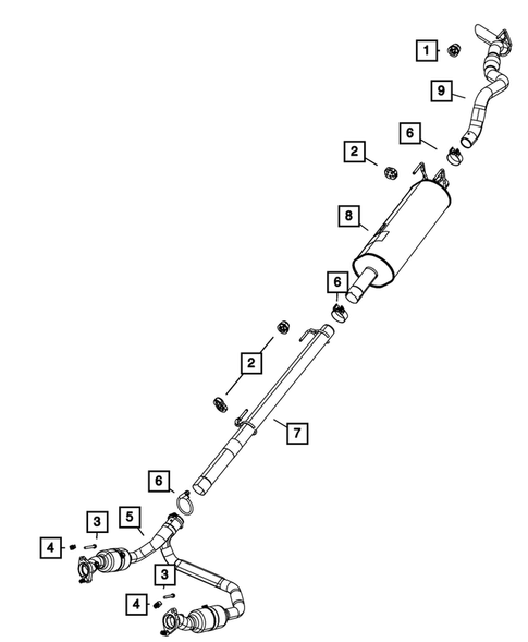 Exhaust System for 2017 Ram 1500 #1