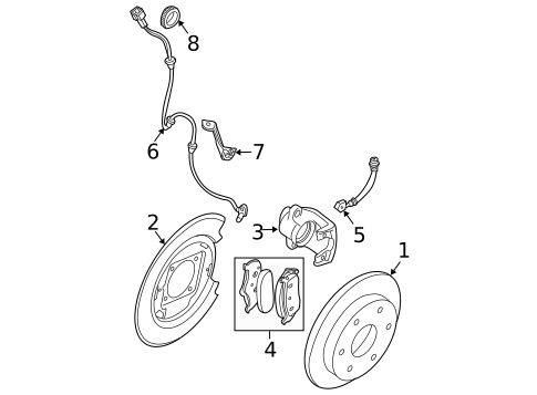 Brake Components for 2010 Nissan TITAN #0