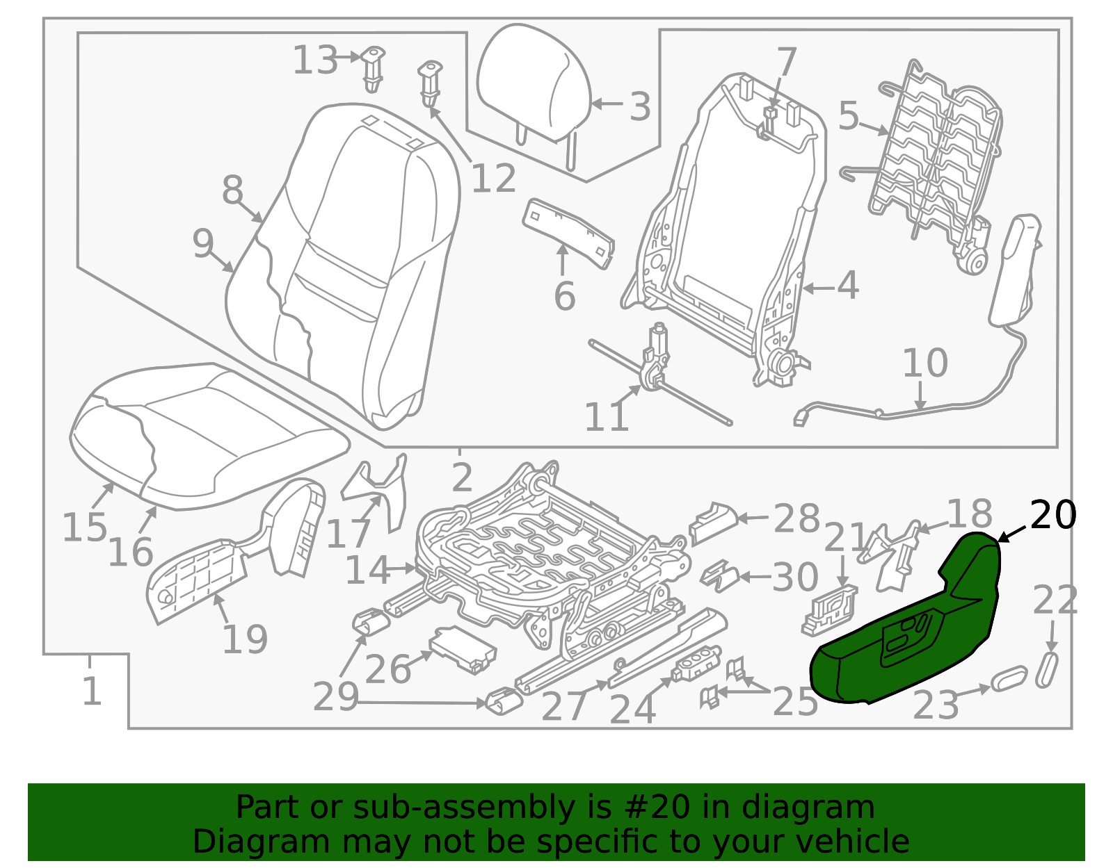 TK80-88-1HX-2A - Seat Trim Panel - 2016-2023 Mazda CX-9 | Mazda Swag
