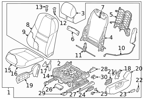 Driver Seat Components for 2016 Mazda CX-9 #0