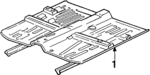 65100SR8A02ZZ - Body: Floor Pan Assembly for Honda: Civic Image