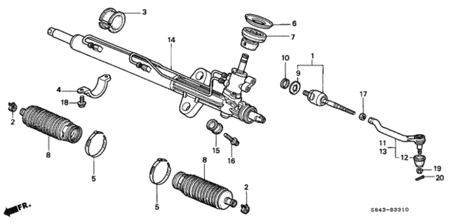 P.S. Gear Box (L4) for 2001 Honda Accord #0