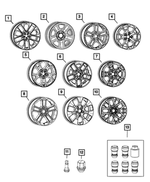7AT80DD5AA - : Wheel-Aluminum for Jeep: Wrangler Image