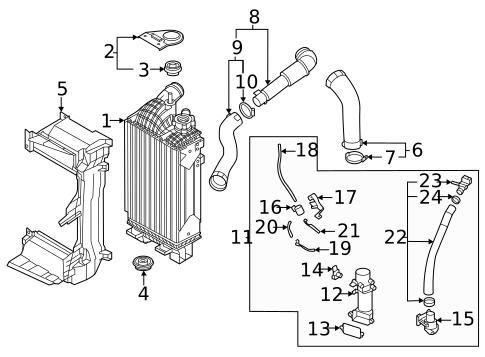 Intercooler for 2022 Kia Sorento #0