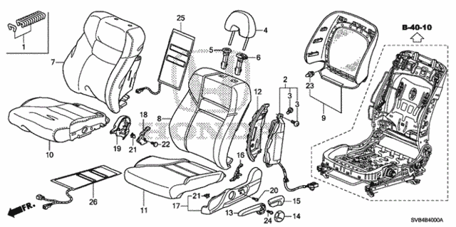 Front Seat (L.) for 2011 Honda Civic #0