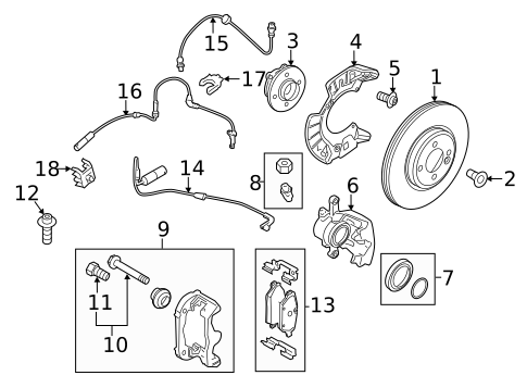 Front Brakes for 2014 Mini Cooper Paceman #0