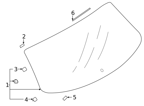 Glass - Lift Gate for 2024 Subaru Outback #0