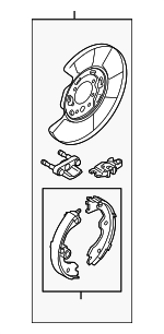 44000EG07A - Brakes: Parking Brake for Nissan: 350Z, 370Z, Maxima, Z Image
