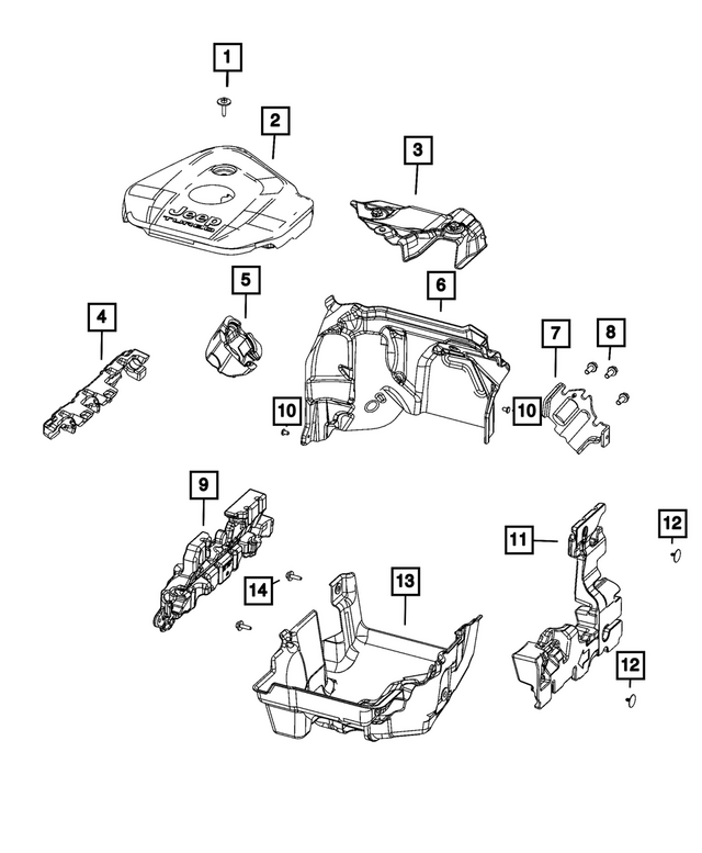 68577333AB - Engine: Noise Damping Cover for Mopar Image