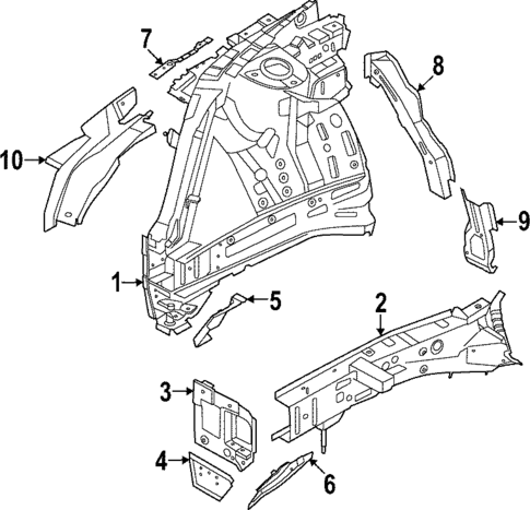 Structural Components & Rails for 2025 Kia EV6 #0