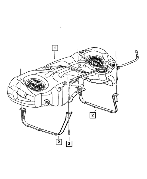 Tank, Fuel for 2007 Dodge Charger #0