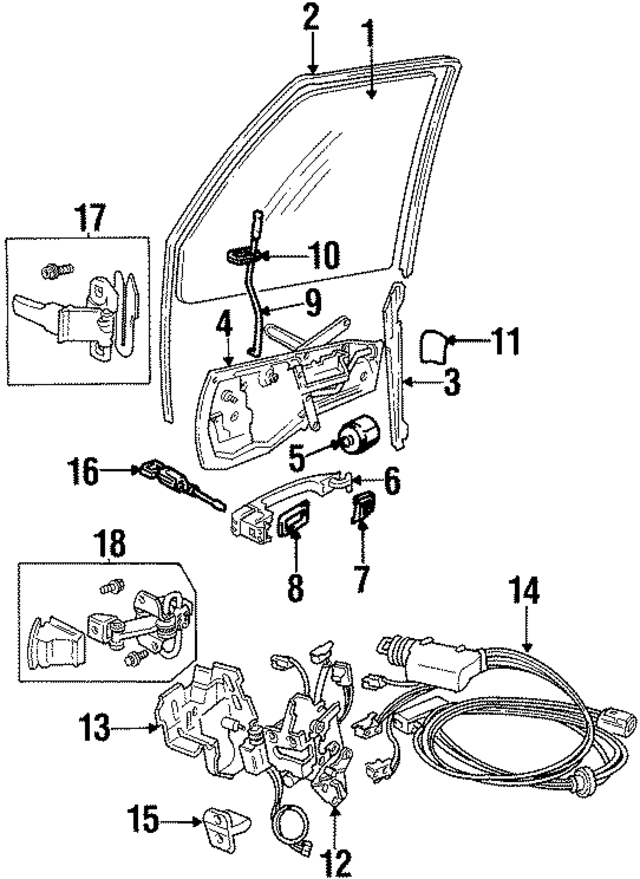 9154165 - : Door Latch Assembly for Volvo Image