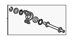 44500T4PJ00 - Suspension: Intermediate Shaft for Acura Image