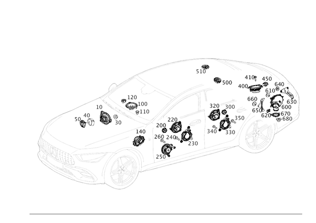257820040064 - Electrical System: Speaker for Mercedes-Benz Image image