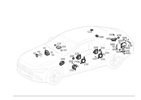 Loudspeaker for 2024 Mercedes-Benz AMG&reg; GT 53 #0