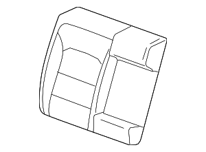 84298228 - : Part# 84298228 Jet Black Rear Passenger Side Seat Back Cover for Chevrolet: Malibu Image