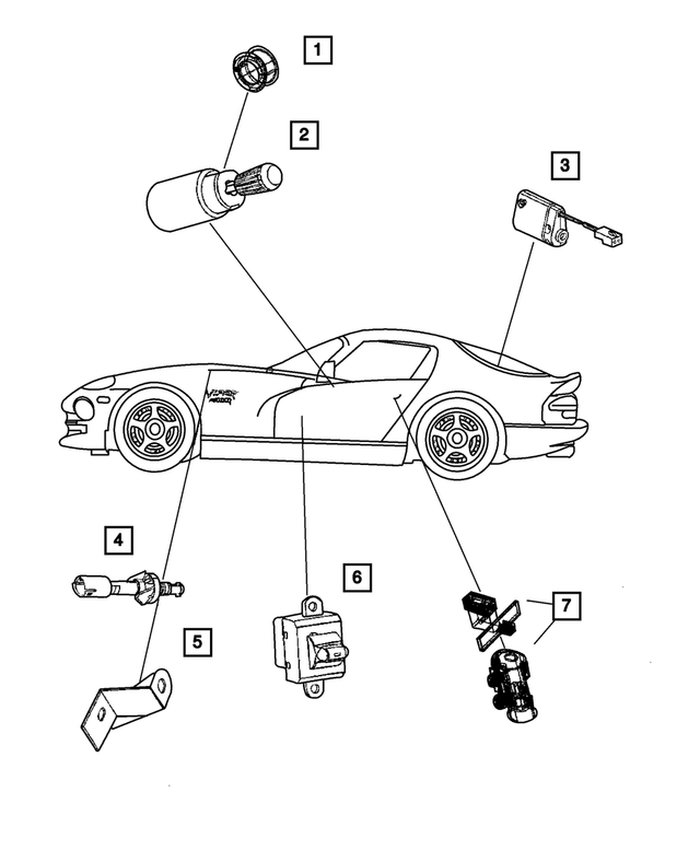 4854270AA - Electrical: Mirror Switch for Mopar Image image