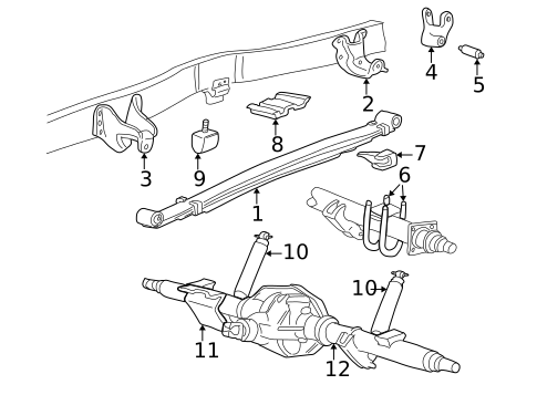 Rear Suspension for 2004 Ford Excursion #0