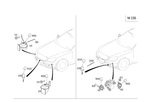 Horn and Outside Temperature Display for 2011 Mercedes-Benz C300 #0