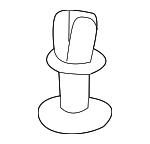 9046707215 - Body: Front Shield Clip for Toyota: 4Runner, Avalon, bZ4X, C-HR, Camry, Corolla, Corolla Cross, Crown, Crown Signia, GR Corolla, Grand Highlander, Highlander, Land Cruiser, Mirai, Prius, Prius Plug-In, Prius Prime, Prius V, RAV4, RAV4 Prime, Sequoia, Sienna, Tacoma, Tundra, Venza Image