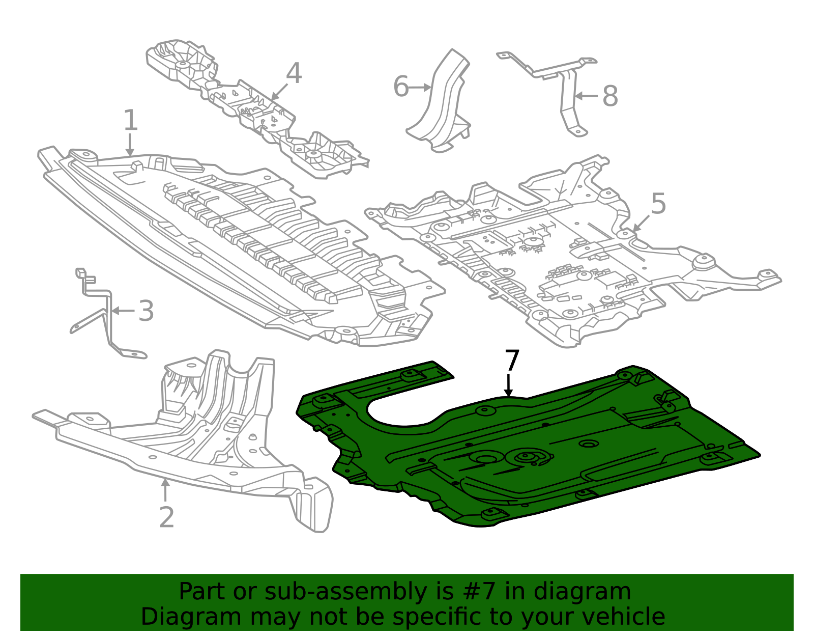 206-520-47-00 - Floor Pan Splash Shield 2022-2026 Mercedes-Benz ...