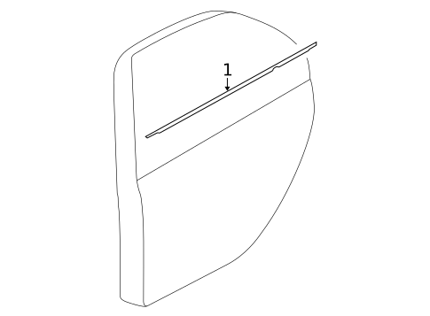 Exterior Trim - Rear Door for 2004 Mitsubishi Lancer #0