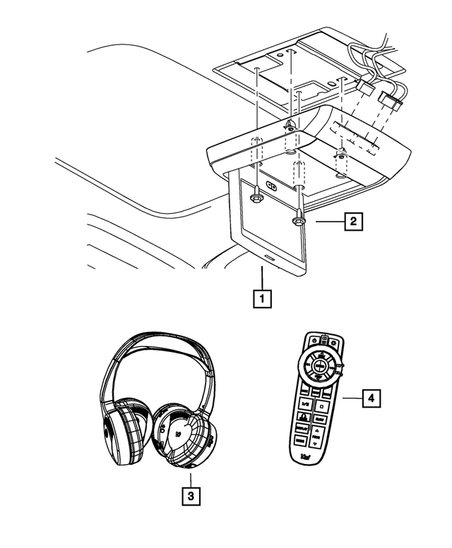1TF13HDAAB - Electrical: Media System Monitor for Mopar Image
