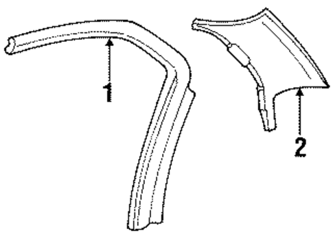 Interior Trim - Quarter Panels for 1994 Pontiac Grand Am #0