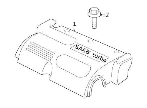 Engine Appearance Cover for 2007 Saab 9-3 #0