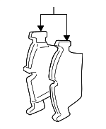34116797859 - Brakes: Brake Pads Front for BMW: 128i, 135i Image