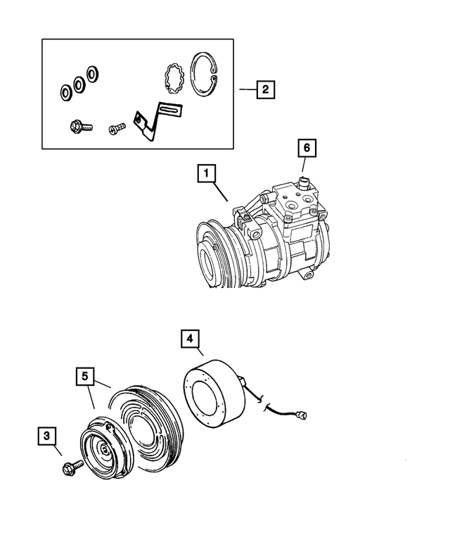 5014573AA - Air Conditioning &amp; Heater: A/c Compressor Pulley Hub Kit for Mopar Image
