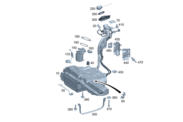 2064704503 - : Fuel Tank for Mercedes-Benz Image