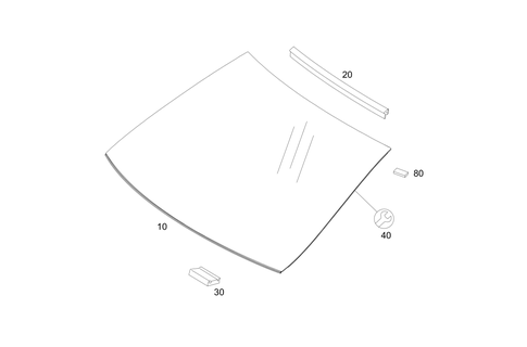 Windshield for 2018 Mercedes-Benz SLC43 AMG #0
