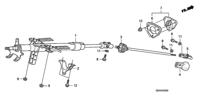 Steering Column for 2009 Honda S2000 #0