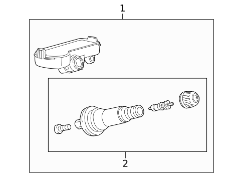 Tire Pressure Monitor Components for 2010 Pontiac G6 #0