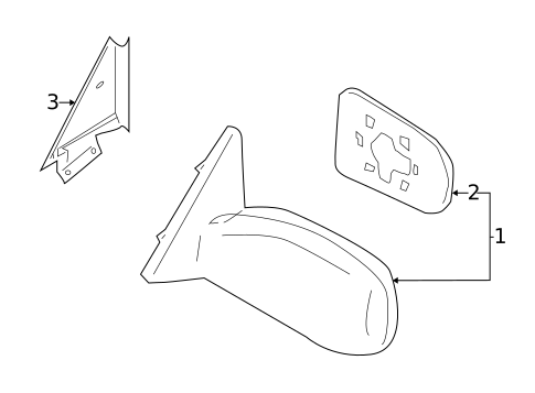 Outside Mirrors for 2002 Nissan Sentra #0