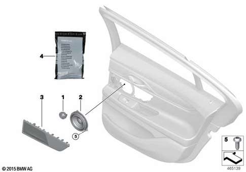 Single Parts Loudspeaker for 2021 BMW BMW ALPINA B7 #4
