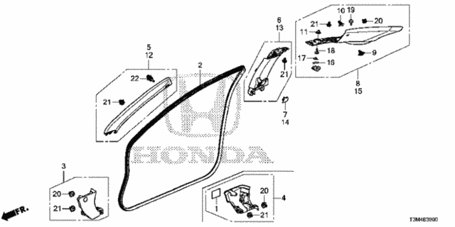 Pillar Garnish for 2017 Honda Accord #0