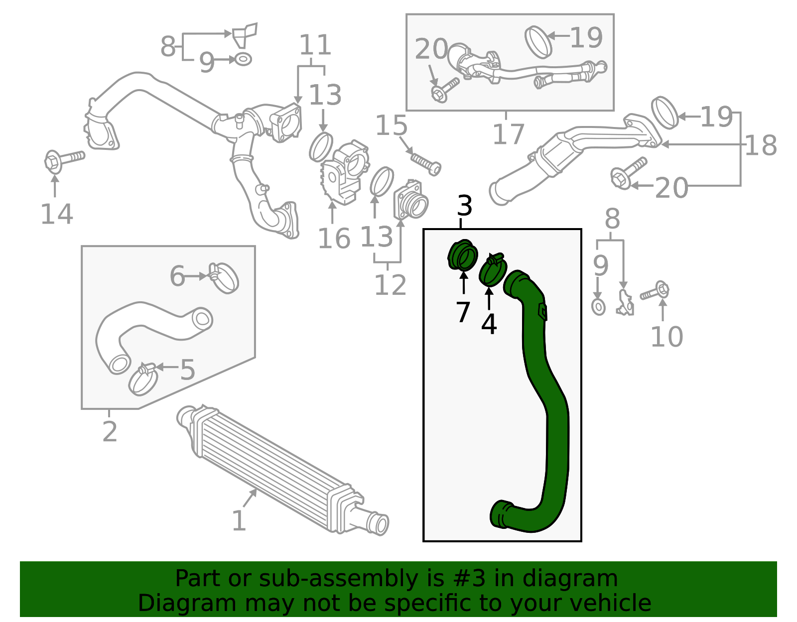 Part 673 4K0-145-673-AN - High-Quality Turbocharger Intercooler Pipe for 2019 ...