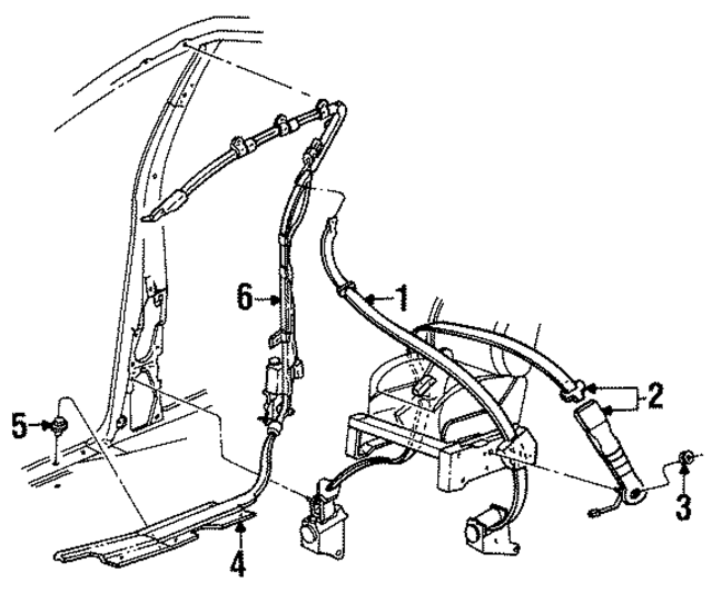 128100601 - Electrical: Guide Rail Grommet for Ford Image