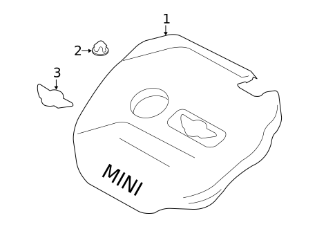 Engine Appearance Cover for 2024 Mini Cooper Countryman #0