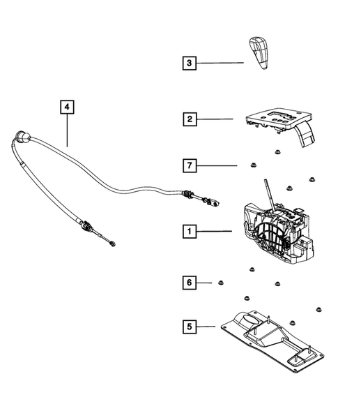 Gearshift Controls and Related Parts for 2011 Dodge Challenger #0