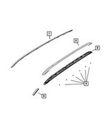 5UP34RXFAC - Body Sheet Metal Except Doors: Roof Joint Molding, Right for Jeep: Compass Image