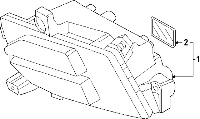 92202P2500 - : Fog Lamp Assembly for Kia: Sorento Image