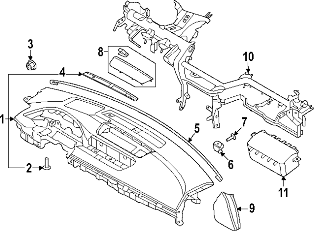 84701T4500NNB - : Instrument Panel for Hyundai Image