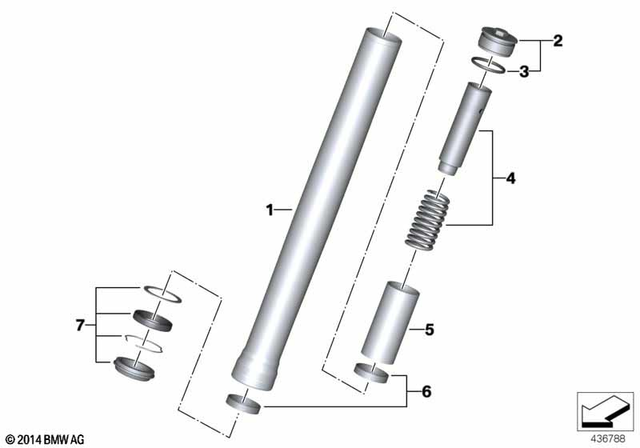 31428547341 - Front Axle, Front Suspension: Cover -  for BMW-Motorrad Image