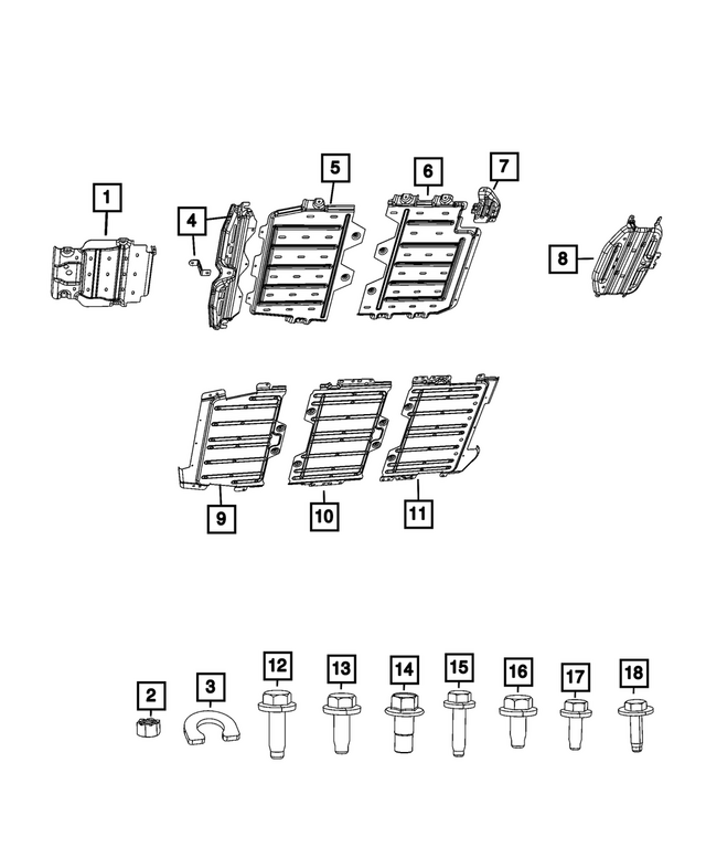 6102435AA - Frame, Bumper and Fascia: Hex Flange Head Bolt for Mopar Image