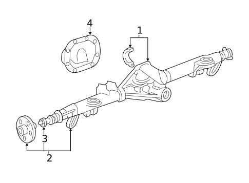 Axle & Differential for 2003 Ford Mustang #0
